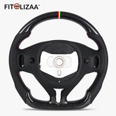Carbon Fiber Steering Wheel Wheel For Maserati Levante 2016-2024 Quattroporte 2013-2024 Ghibli 2014-2024 -2
